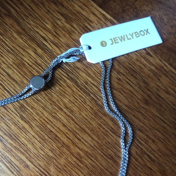 Gorge silver plated necklace with zirconia - Picture 3 of 6